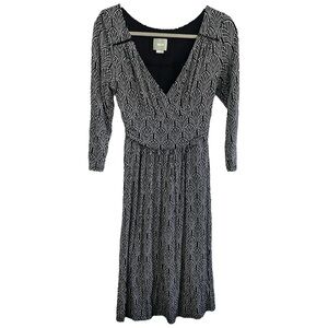 Anthropologie Maeve Women’s Galena 3/4 Sleeve Midi Dress‎  Sz S